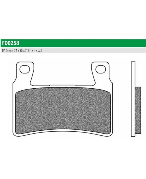 Тормозные колодки CL 2143FR синт