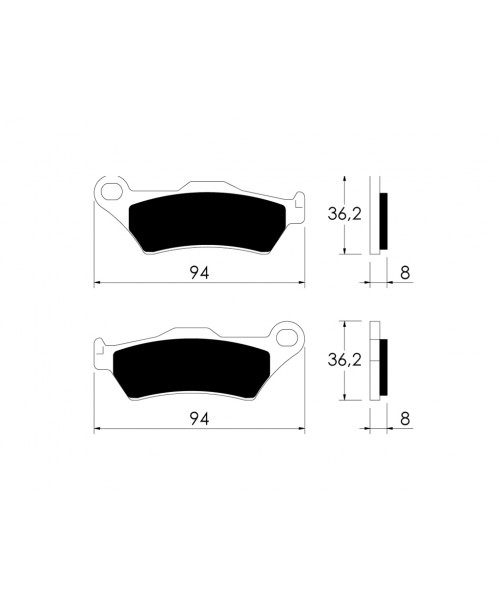 Тормозные колодки V-Brakes CK048 органика