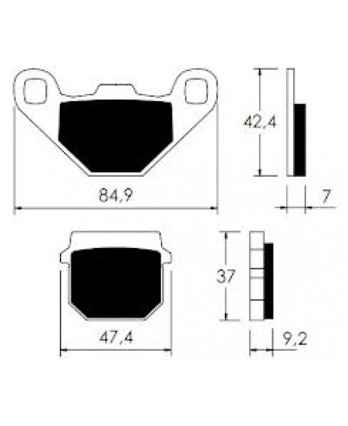 Тормозные колодки V-Brakes K517 органика