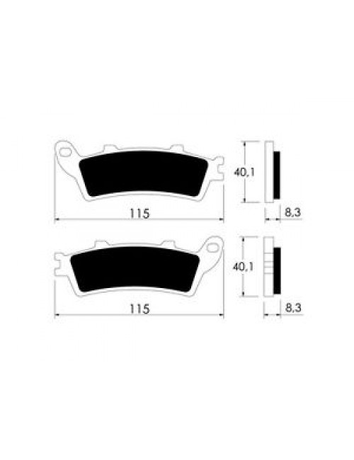 Тормозные колодки V-Brakes P10749 органика