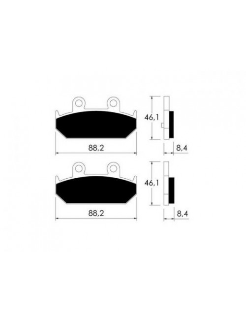 Тормозные колодки V-Brakes P10767 органика