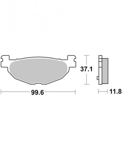 Тормозные колодки V-Brakes P10768 органика