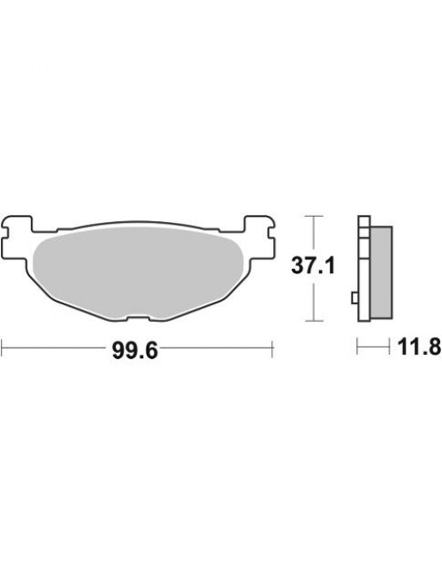 Тормозные колодки V-Brakes P10768 органика