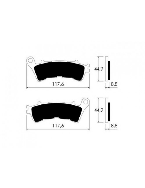 Тормозные колодки V-Brakes P10772 органика