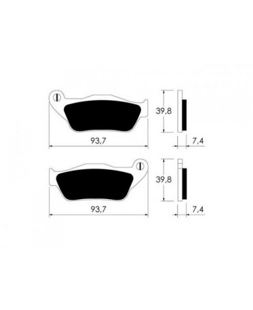 Тормозные колодки V-Brakes P10775 органика