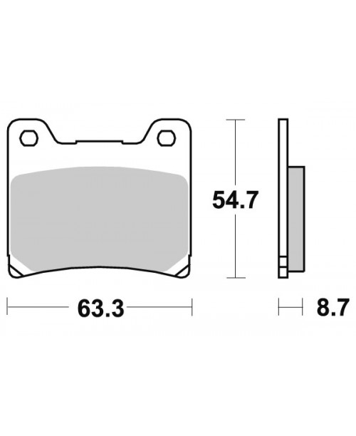 Тормозные колодки V-Brakes P10784 органика