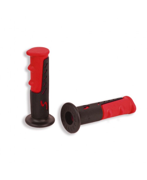 Ручки руля Vicma резиновые Dynagrip красные