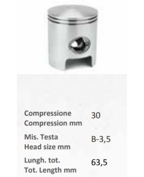 Поршень PIAGGIO SKIPPER 125cc 2T D.55,4