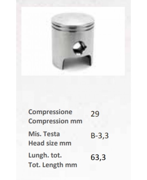 Поршень ROTAX 125 APRILIA 125 2T (cil. alum) Ø 54.00 SEL. E