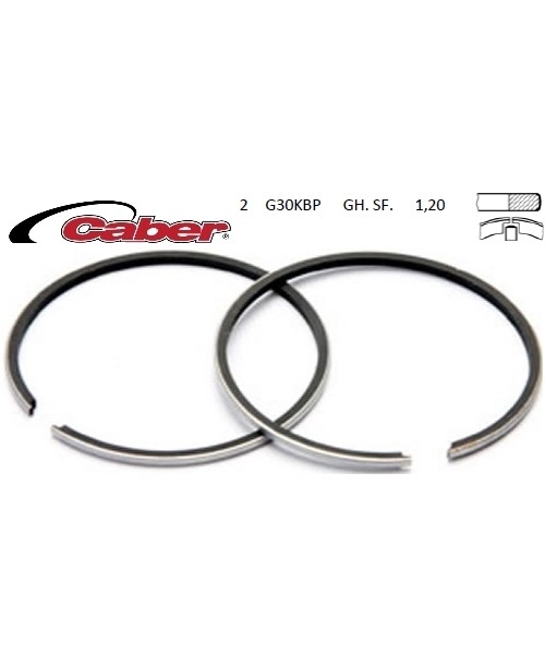 Кольца поршневые 2T 125cc PIAGGIO Hexagon/Skipper/SR/RUNNER Ø 55.80 METEOR