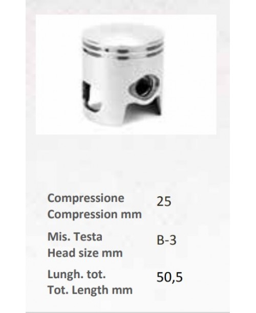 Поршень MALOSSI PIAGGIO, PEUGEOT, HONDA Ø 48.2