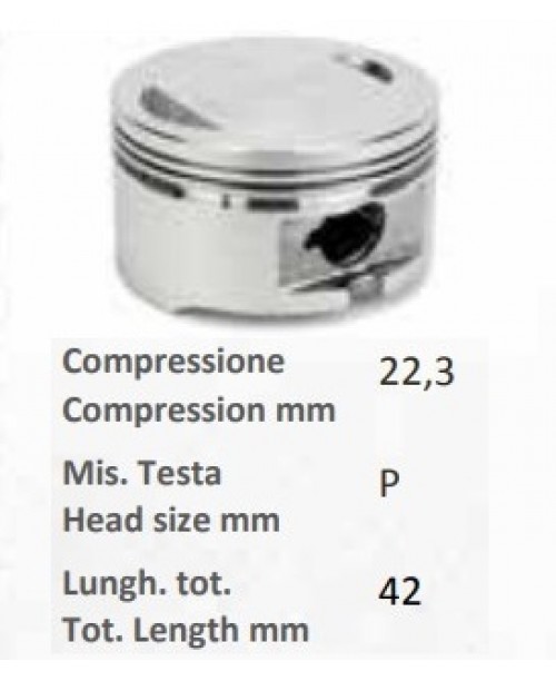 Поршень KYMCO QUAD 4T 250CC- Testa piatta Ø 73.25