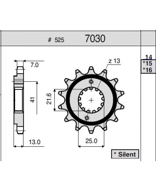 Звезда приводная передняя HONDA 650