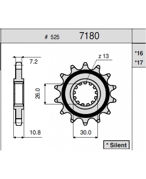 Звезда приводная передняя YAMAHA 900 TDM