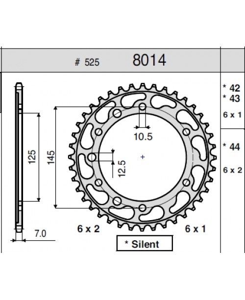 Звезда приводная задняя YAMAHA