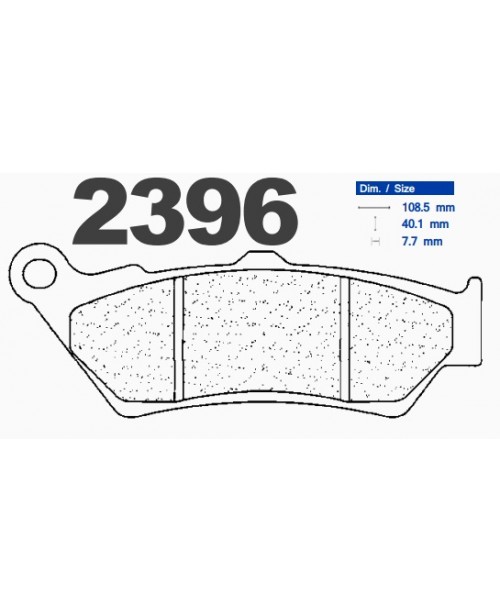 Тормозные колодки CL 2396A3+ синт
