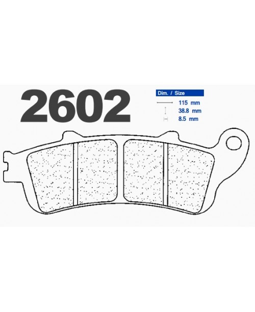 Тормозные колодки CL 2602RX3 синт