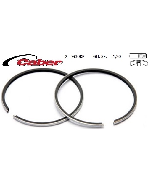 Кольца поршневые 2T 100cc YAMAHA AEROX Ø 53.00 METEOR