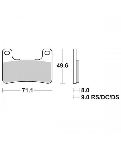 Тормозные колодки SBS 806HS синт