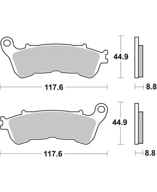 Тормозные колодки SBS 828HS синт