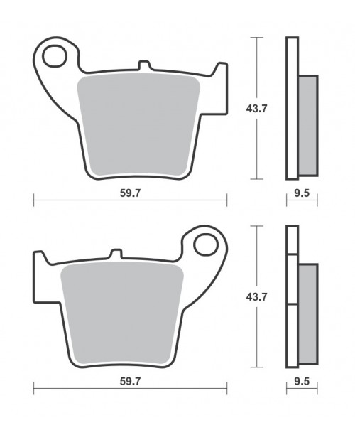 Тормозные колодки SBS 777SI синт