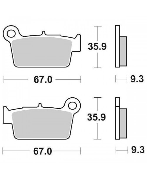Тормозные колодки SBS 790SI синт
