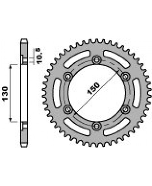 Звезда Приводная задняя Z46 C45 C.520