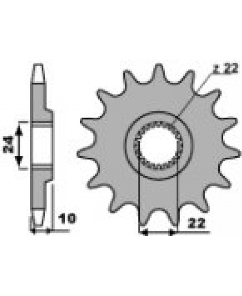 Звезда Приводная передняя  YAMAHA Z16 18NC R1 C.530