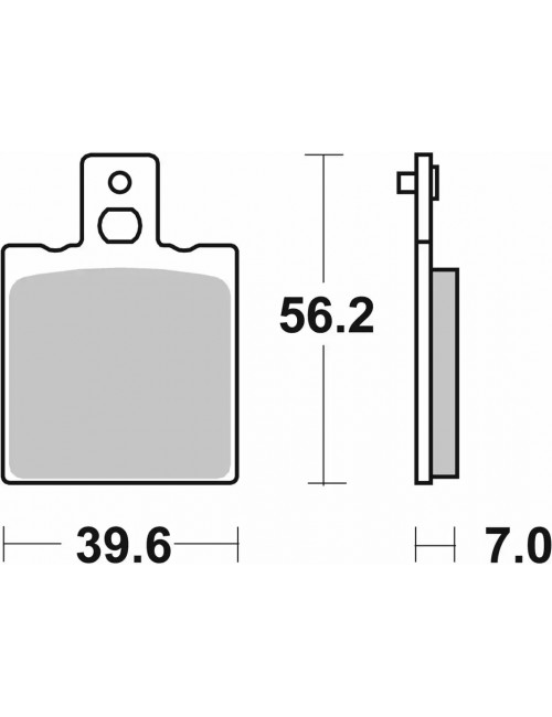 Тормозные колодки SBS 519LS синт