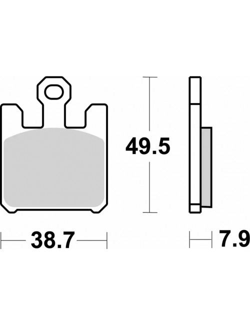 Тормозные колодки SBS 788HS синт