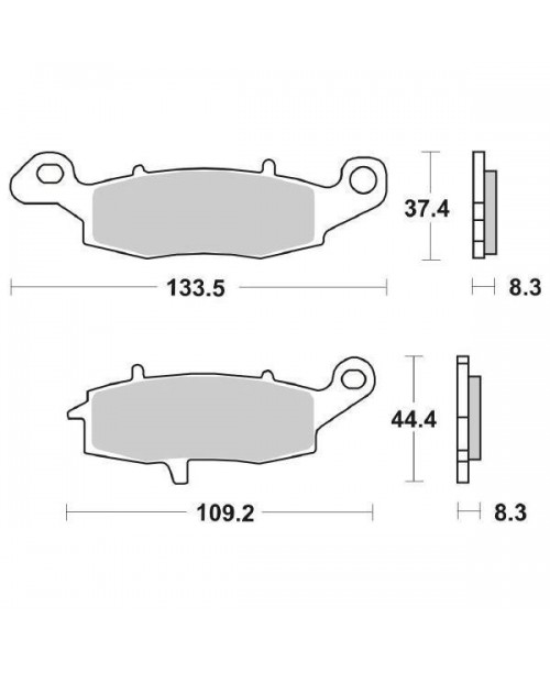 Тормозные колодки SBS 704HS синт