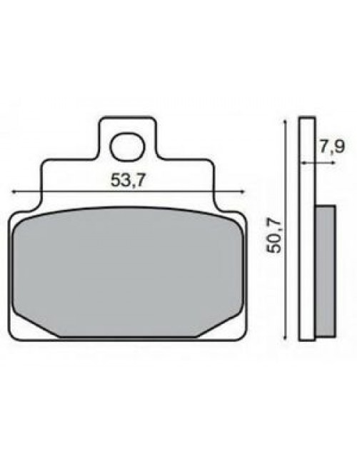Тормозные колодки RMS органика барабаные задние MAJESTY 250 96-98