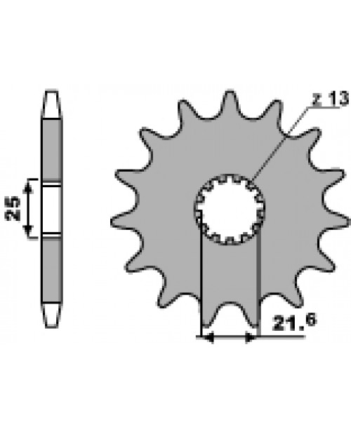 Звезда Приводная передняя SUZ+KAW Z17 18NC+FORI C.525