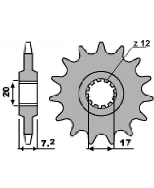 Звезда приводная передняя Z11 18NC C.420 JTF1120.11