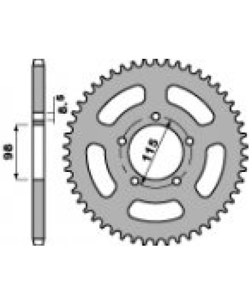 Звезда приводная задняя KTM Z46 JTR894.46