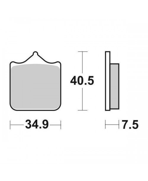 Тормозные колодки SBS 762HS синт