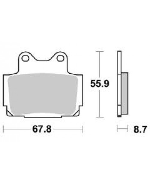 Тормозные колодки SBS 570LS синт