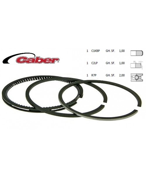 Кольца поршневые 4T  50cc Piaggio Liberty - KYMCO People/Agility 1/1/2 Ø 39.80 METEOR