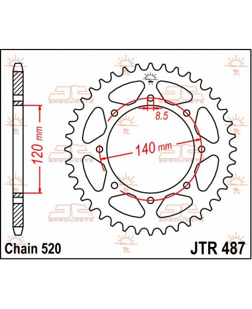 Звезда приводная задняя KAWASAKI PBR491 42 C45