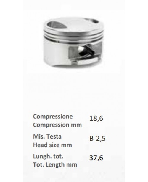 Поршень HONDA SH 150 vers. segmenti acciaio Ø 58,75