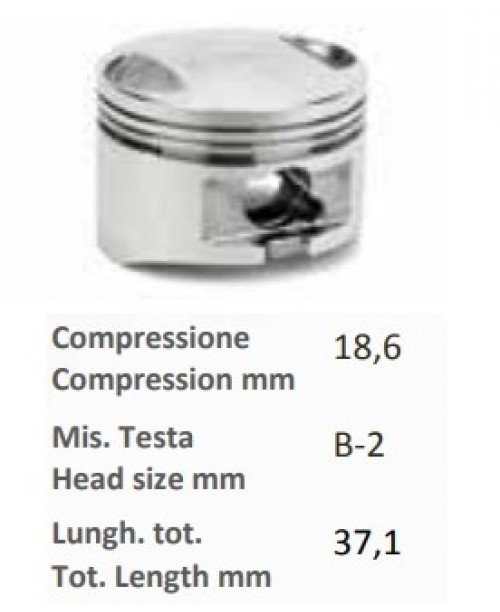 Поршень HONDA SH 125 (Rof acciaio) Ø 53.5