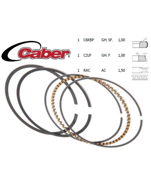 Кольца поршневые 4T 125cc HONDA SH 1/1///1.5 Ø 53.00 METEOR