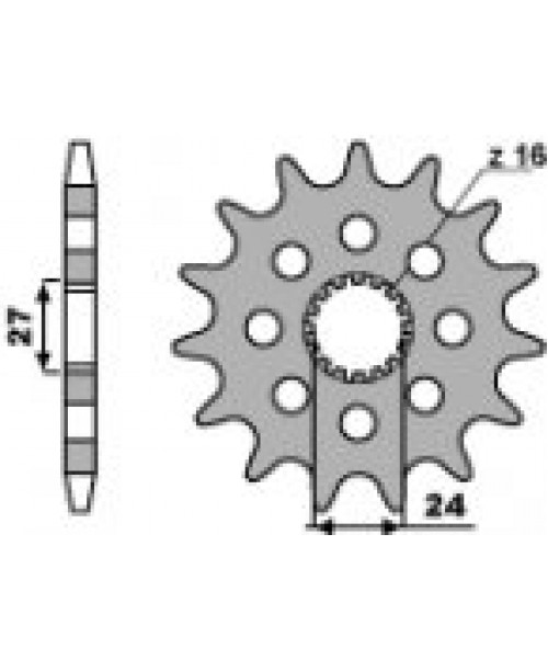 Звезда Приводная передняя SUZ Z17 18NC GSX-R +FORI C530