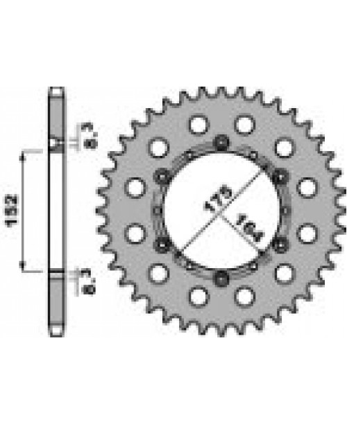 Звезда Приводная задняя YAMAHA Z41 C45 C.520