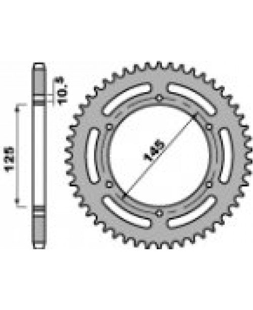 Звезда Приводная задняя YAHAHA Z45 C45 C.520