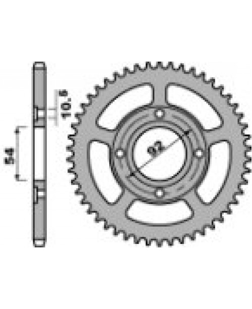 Звезда приводная задняя MBK X-POWER Z47 C.420 JTR1078.47