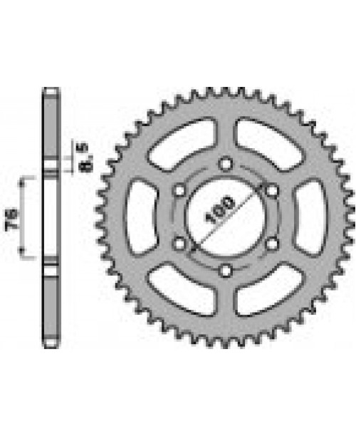 Звезда Приводная задняя Z48 C45 YAMAHA C.428