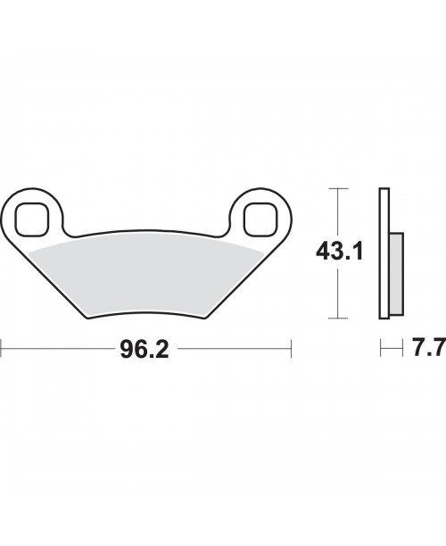 Тормозные колодки SBS 899SI синт POLARIS