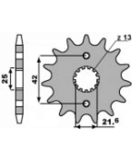 Звезда приводная передняя KAWASAKI Z15 18NC C.530 JTF519.15