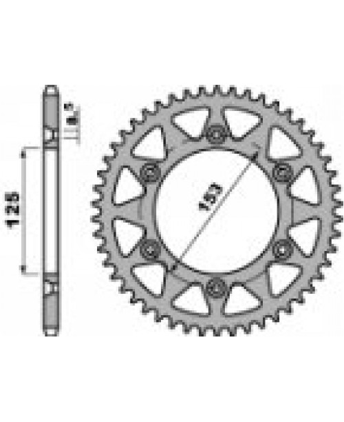 Звезда приводная задняя Z49 C45 C.520 JTR210.49